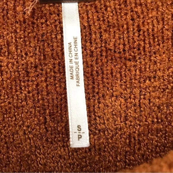 Free People”All About You”  Pullover Sweater in Terracotta, Size Small - Picture 12 of 14